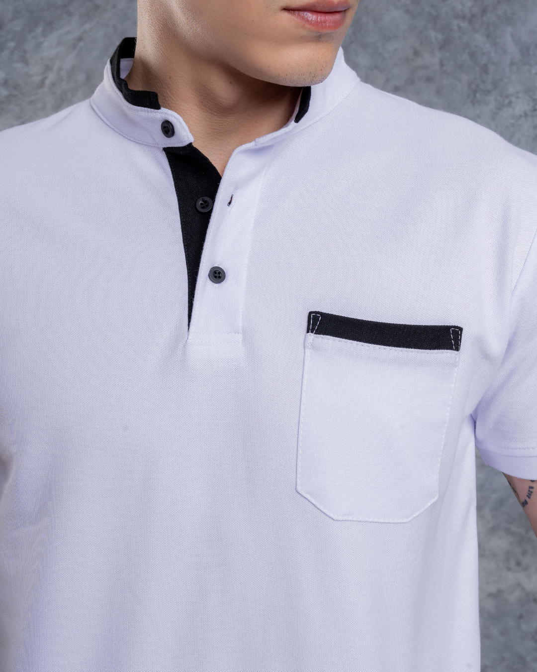 Polo Cuello Neru + Algodón Piqué