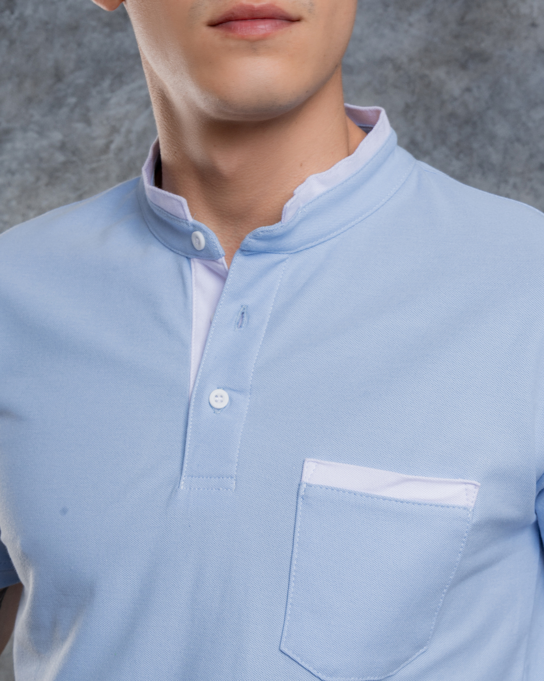 Polo Cuello Neru + Algodón Piqué
