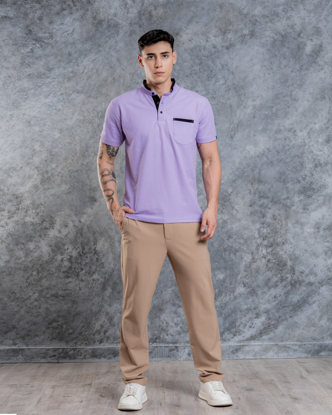 Polo Cuello Neru + Algodón Piqué