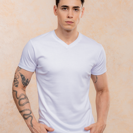 Polo Básico Cuello V – Algodón Pima