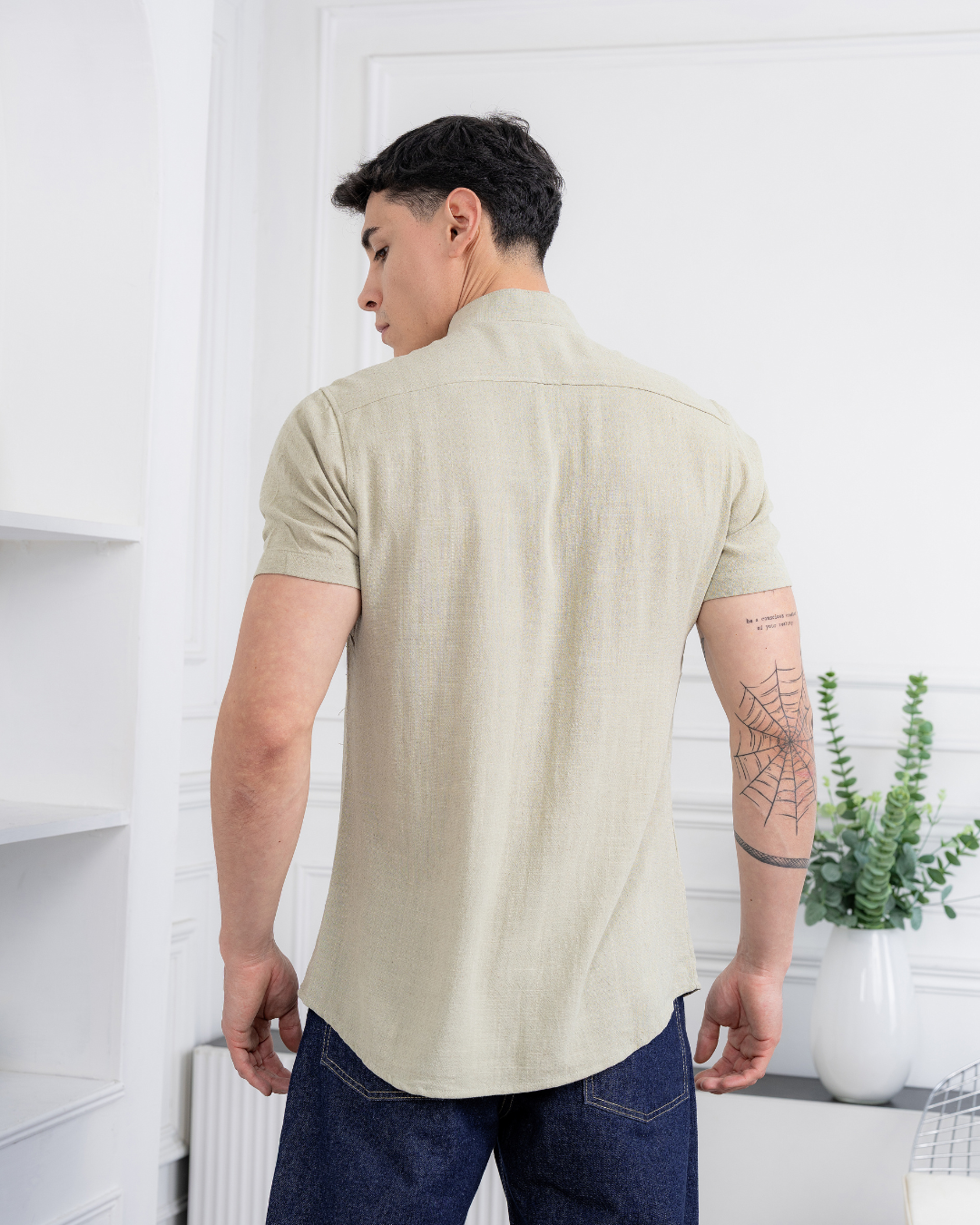Camisa de Lino – Cuello Neru