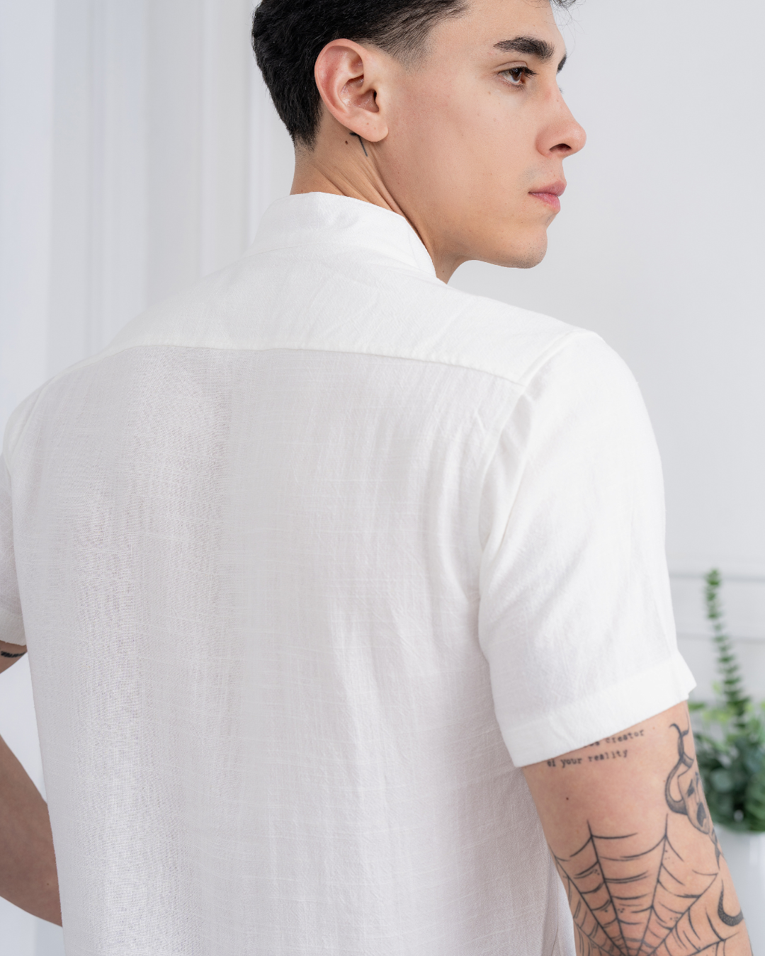 Camisa de Lino – Cuello Neru