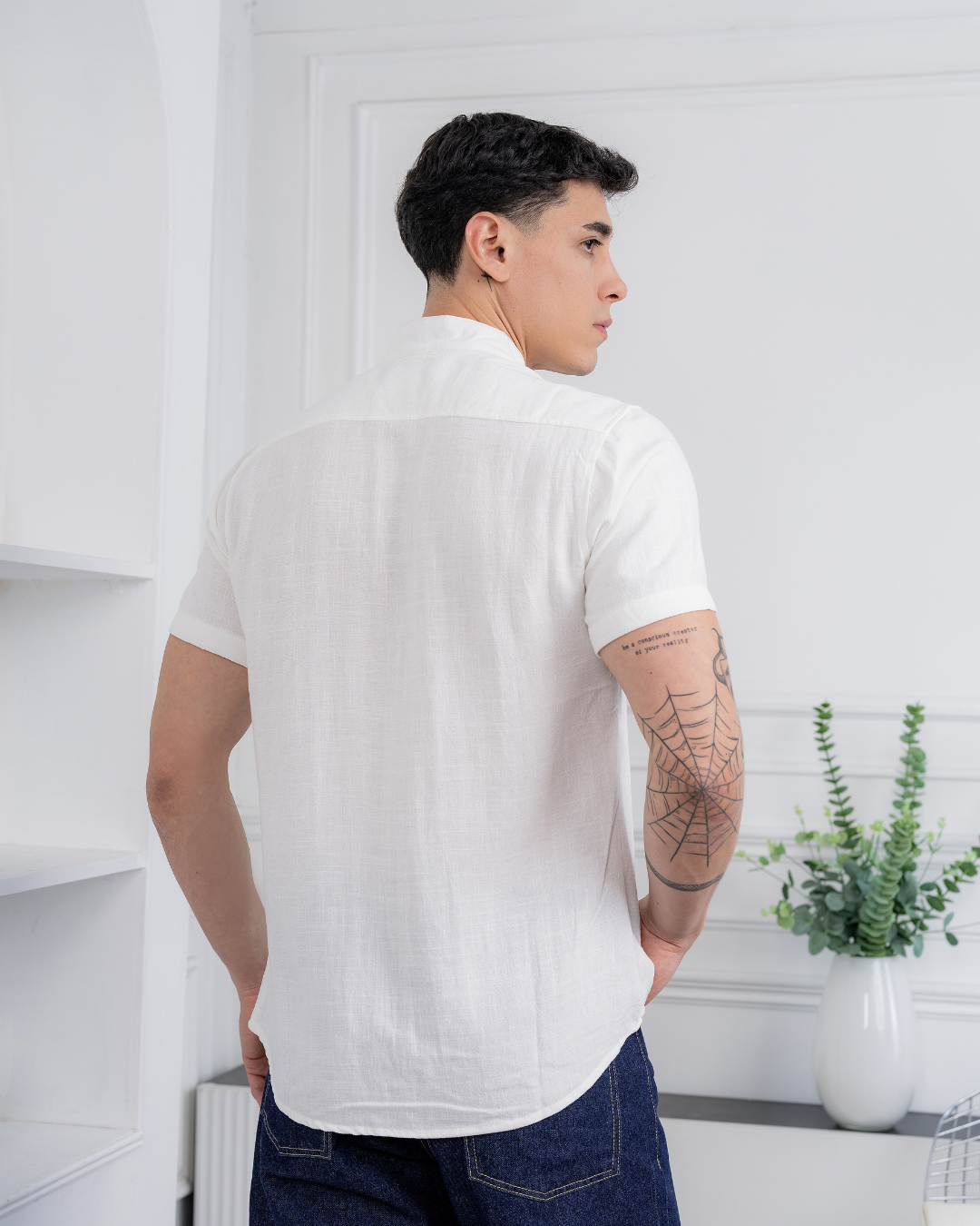 Camisa de Lino – Cuello Neru