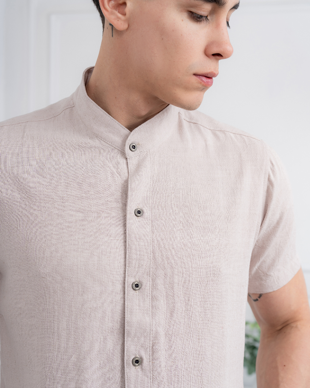 Camisa de Lino – Cuello Neru