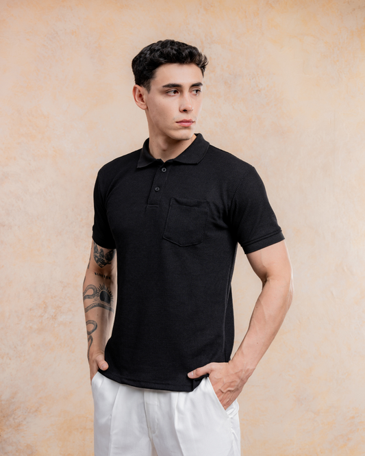 Polo Camisero Paris - Tela Waffle