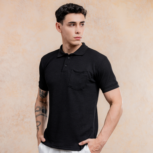 Polo Camisero Paris - Tela Waffle