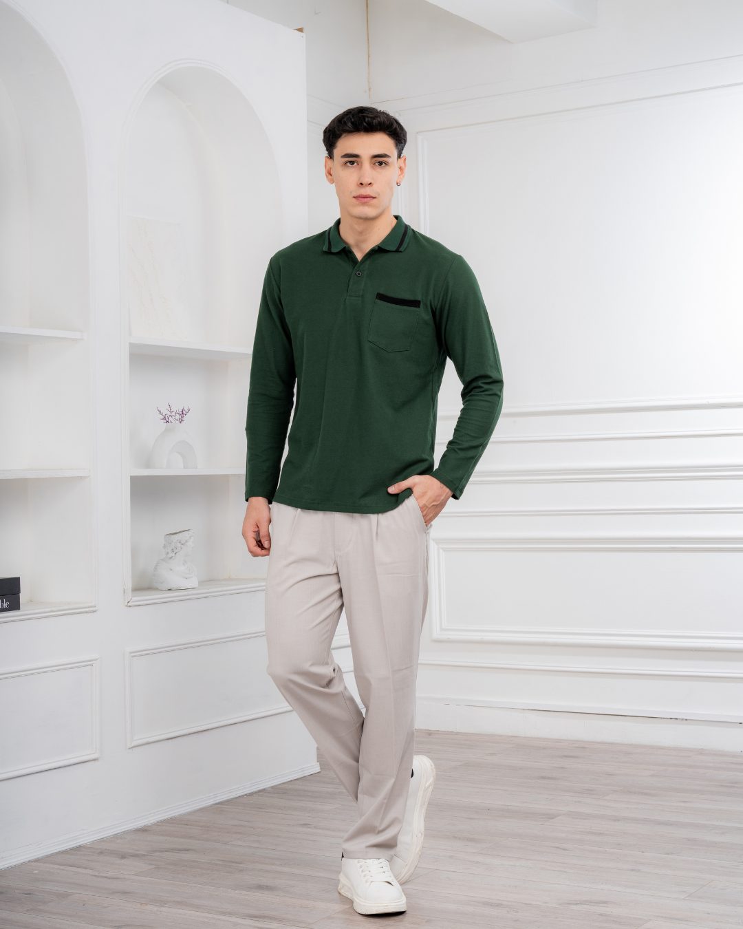 Polo Camisero - Titanio – Algodón Piqué