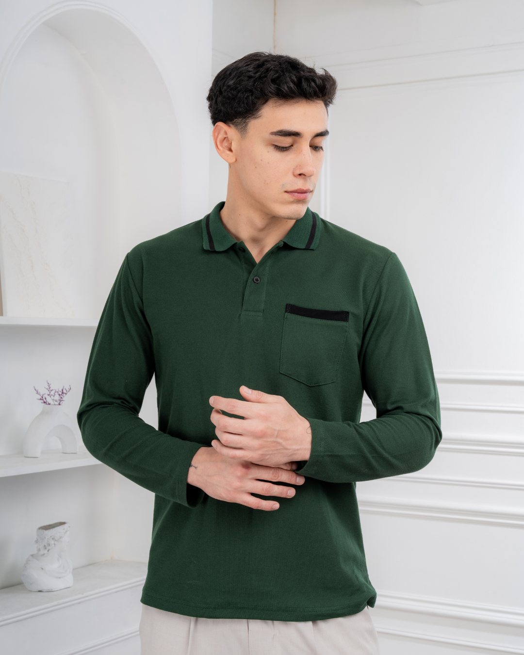 Polo Camisero - Titanio – Algodón Piqué