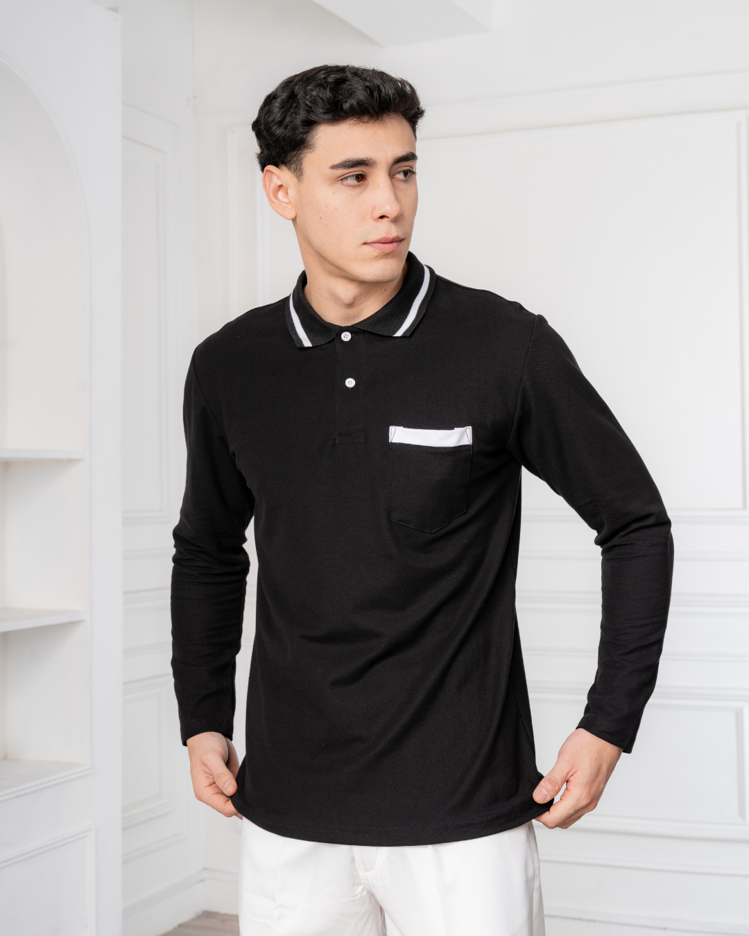 Polo Camisero - Titanio – Algodón Piqué