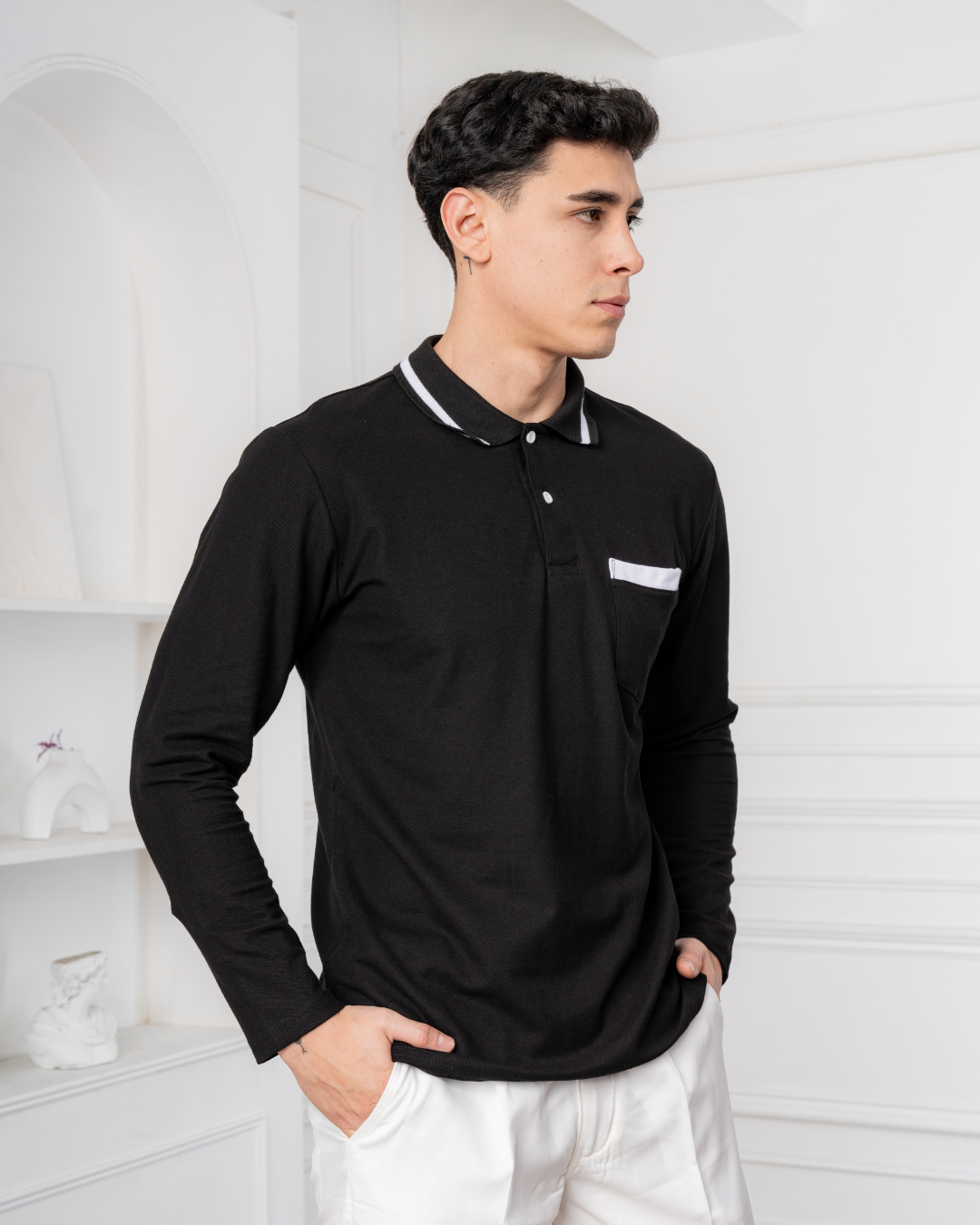 Polo Camisero - Titanio – Algodón Piqué