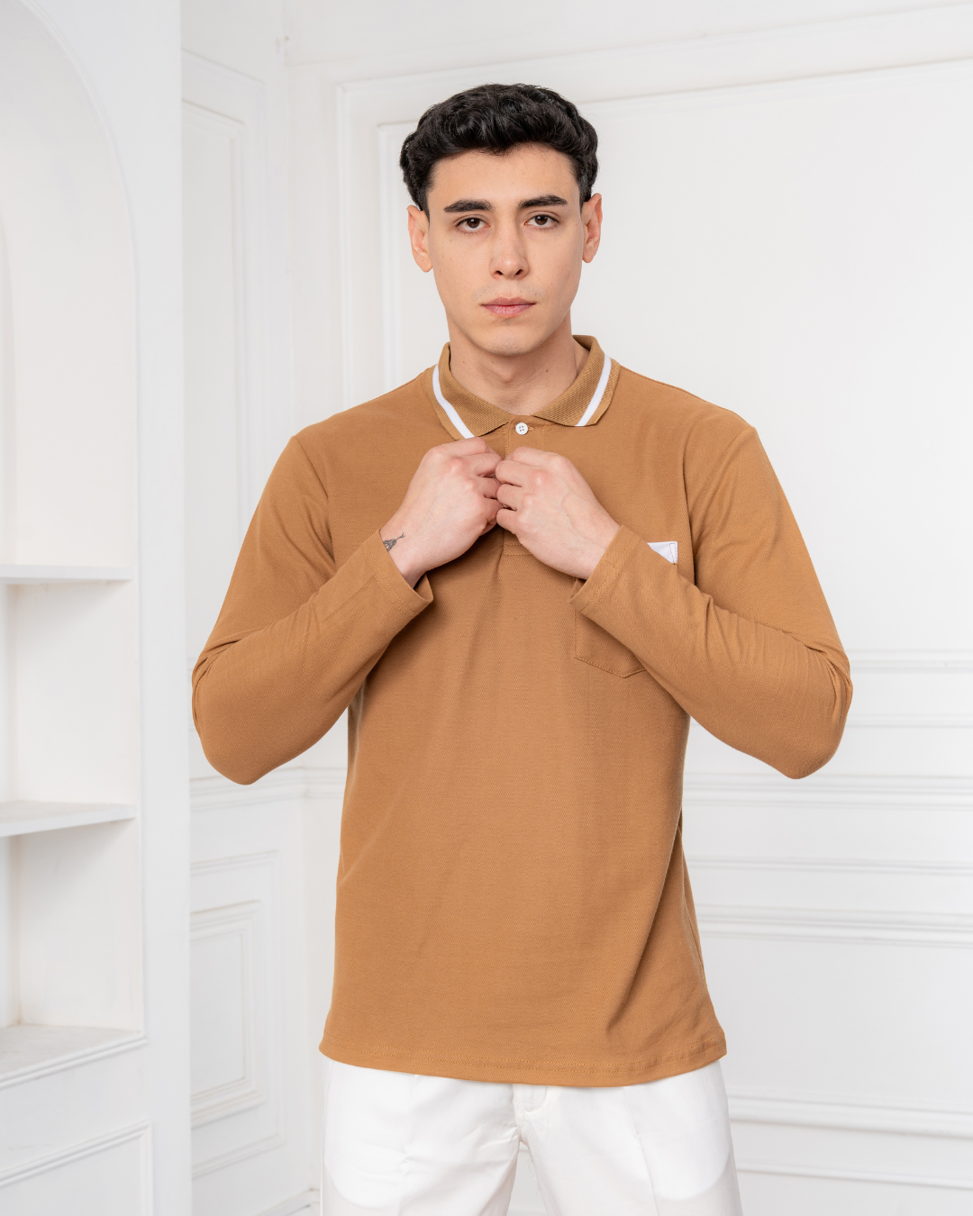 Polo Camisero - Titanio – Algodón Piqué