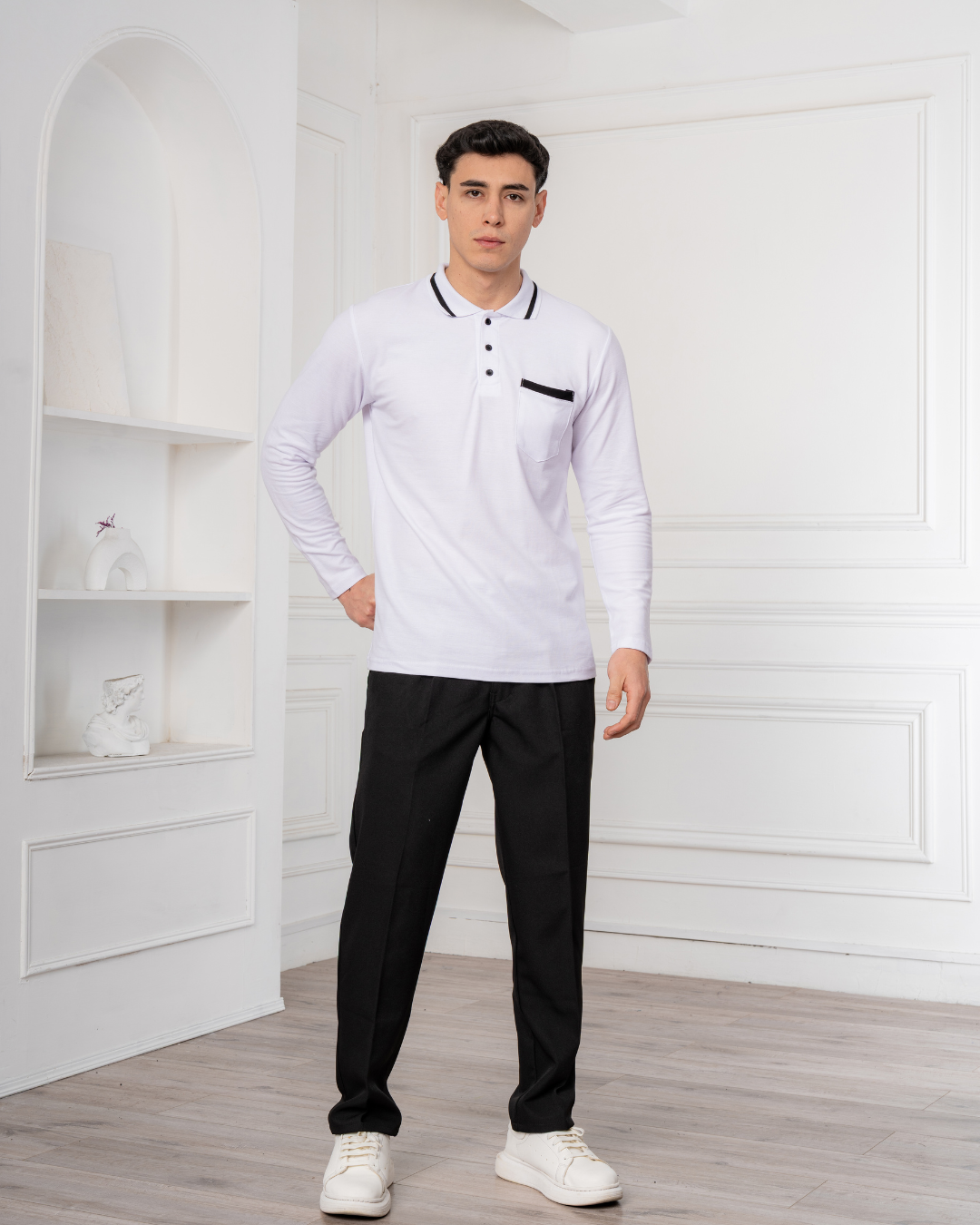 Polo Camisero - Titanio – Algodón Piqué