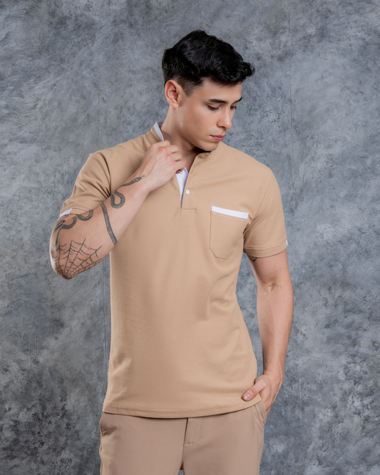 Polo Cuello Neru + Algodón Piqué