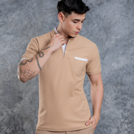 Polo Cuello Neru + Algodón Piqué