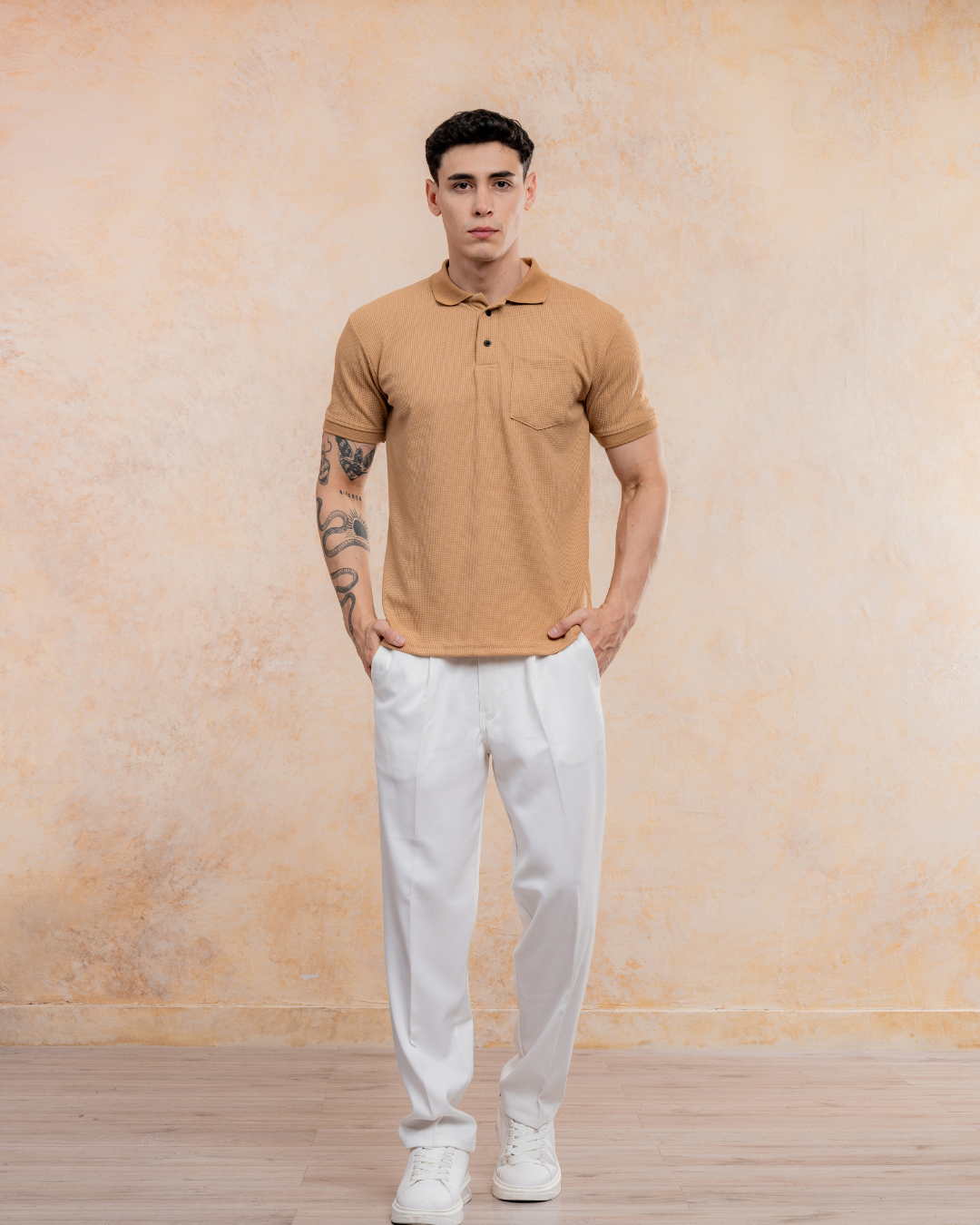 Polo Camisero Paris - Tela Waffle