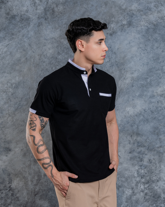 Polo Cuello Neru + Algodón Piqué