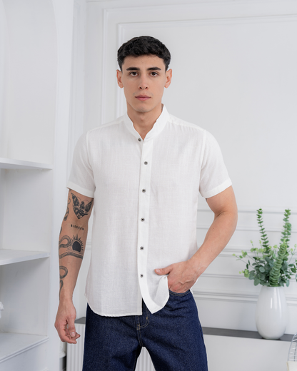 Camisa de Lino – Cuello Neru
