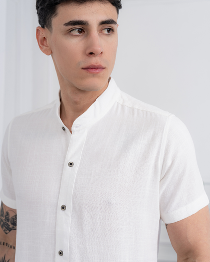 Camisa de Lino – Cuello Neru