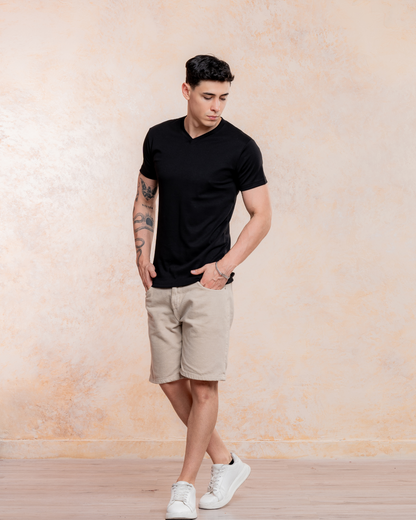 Polo Básico Cuello V – Algodón Pima