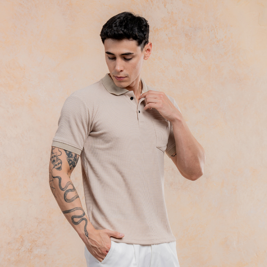 Camisero - Waffle - Beige
