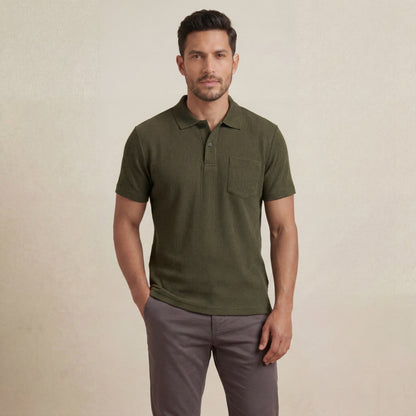 Camisero - Waffle - Verde olivo